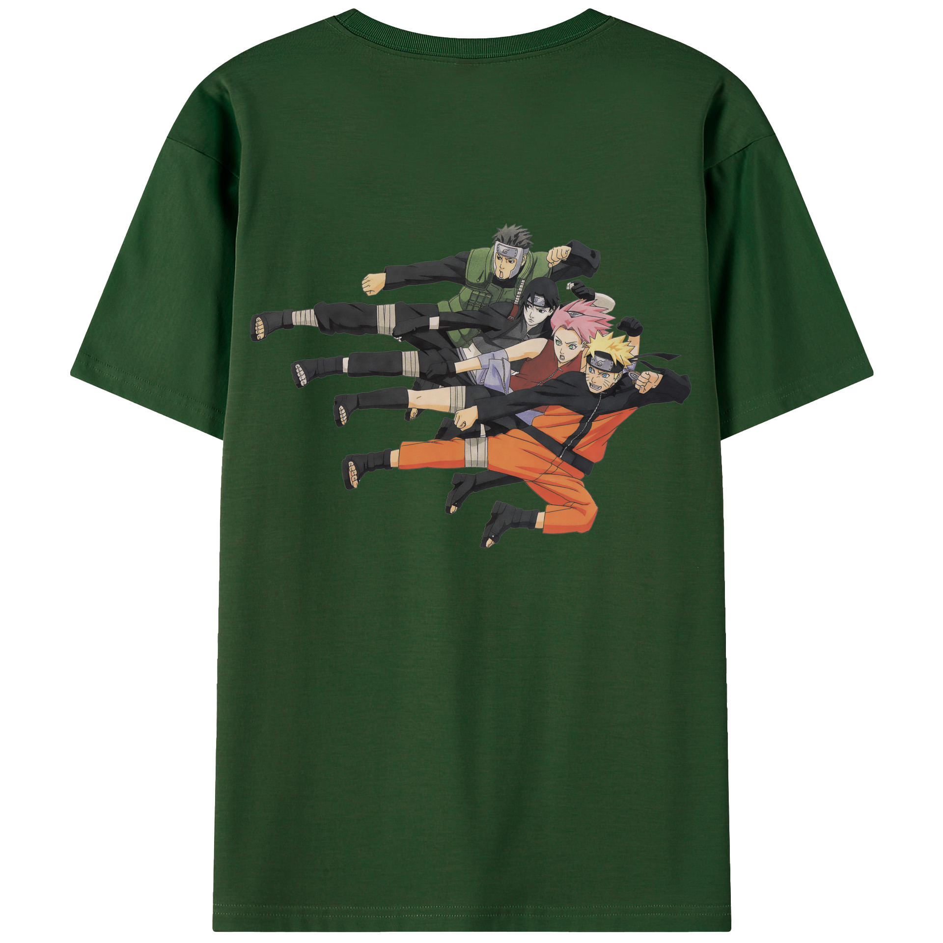 （画像用） NARUTO -ナルト- うずまき ナルト Uzumaki Naruto 綿100％半袖Tシャツ（背面プリント）